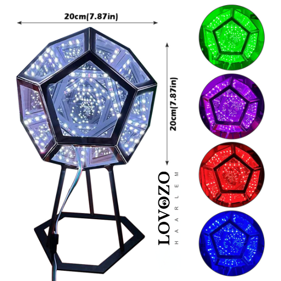 GalactiGlow ArtLight - Oneindige Kleur Dodecaëder Kunstlicht