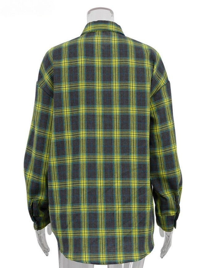 Harley - Loose Retro Plaid Lange Mouwen